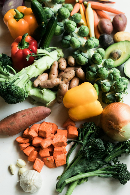 Fresh vegetables on the table